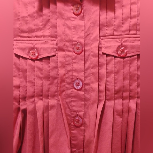 Bebe Textured Pleated Long Sleeve Cargo Style Long Sleeve Fashion Blouse Size XS - Picture 2 of 6